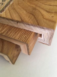 ساخت کف پله با ورق پلای وود روکش بلوط