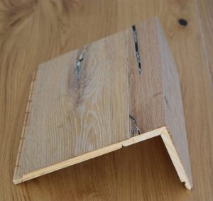 ساخت کف پله با ورق پلای وود روکش بلوط