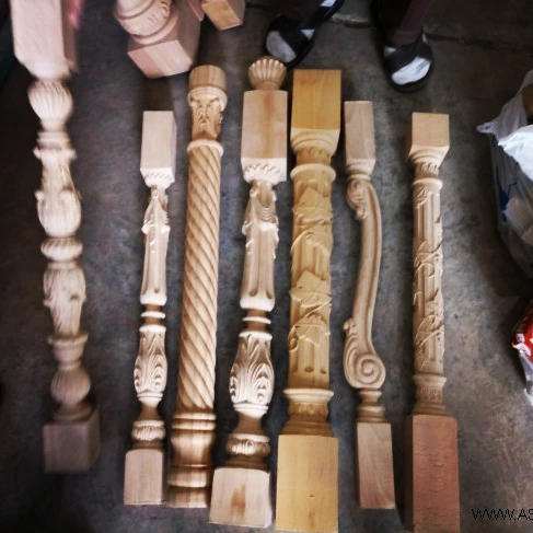 انواع نرده چوبی پله