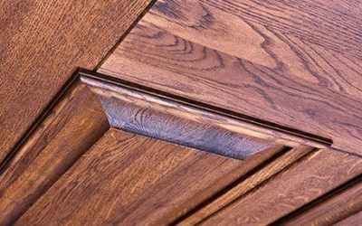 درب اتاقی روکش چوب و تمام چوب