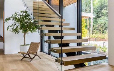 ایده کف پله معلق و جزئیات نصب پله فلزی، اجرای باکس کاور پله + قیمت