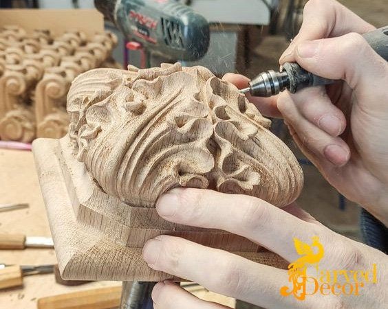 اجرای نرده چوبی پله لوکس و لاکچری ، تولیدکننده نرده چوبی cnc ، سازنده پله چوب و فلزی