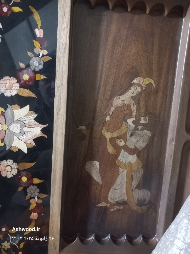 معرق تمام چوب اثر هنرمند کاوه عقیلی