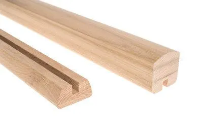 نرده شیشه ای با دستگیره چوبی