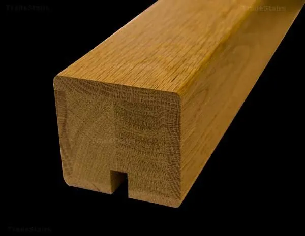 نرده شیشه ای با دستگیره چوبی