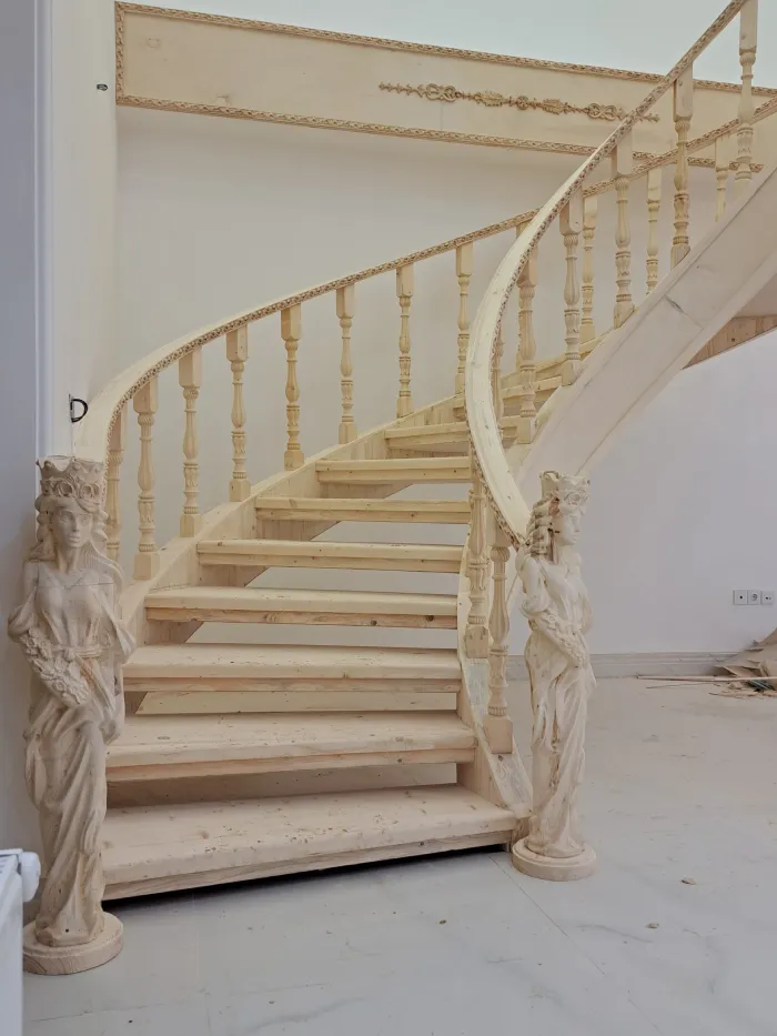 طراحی و ساخت نرده چوبی