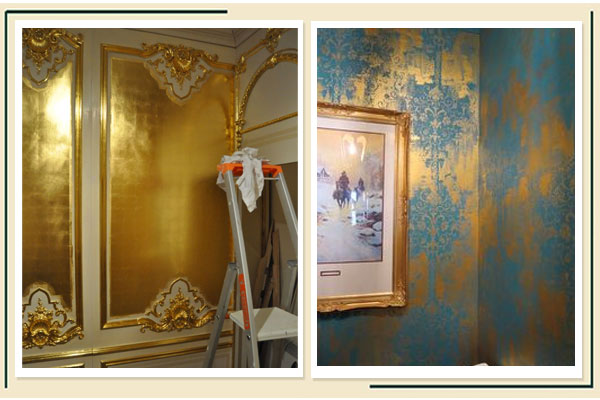 پتینه با ورق طلا