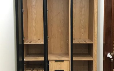 اجرای کابینت و کمد دیواری ام‌دی‌اف روکش بلوط | قیمت، مزایا و مقایسه روکش‌ها