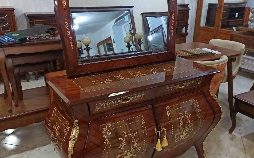 بوفه و دراور خمره‌ای لاکچری چوبی