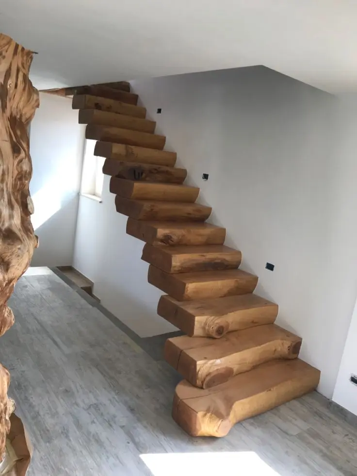 نمونه پله چوبی