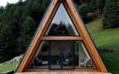 طراحی و ساخت کلبه چوب و فلز A شکل (سوئیسی) | محاسبه قیمت روز و اجرای حرفهای