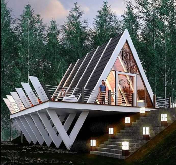 راهنمای گام به گام ساخت کلبه ۷۰ متری . تهیه شده توسط گروه مهندسی فن و هنر