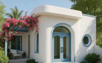 کلبههای کوچیک ویلایی به سبک مدیترانهای: طراحی و ساخت با گروه مهندسی فن و هنر