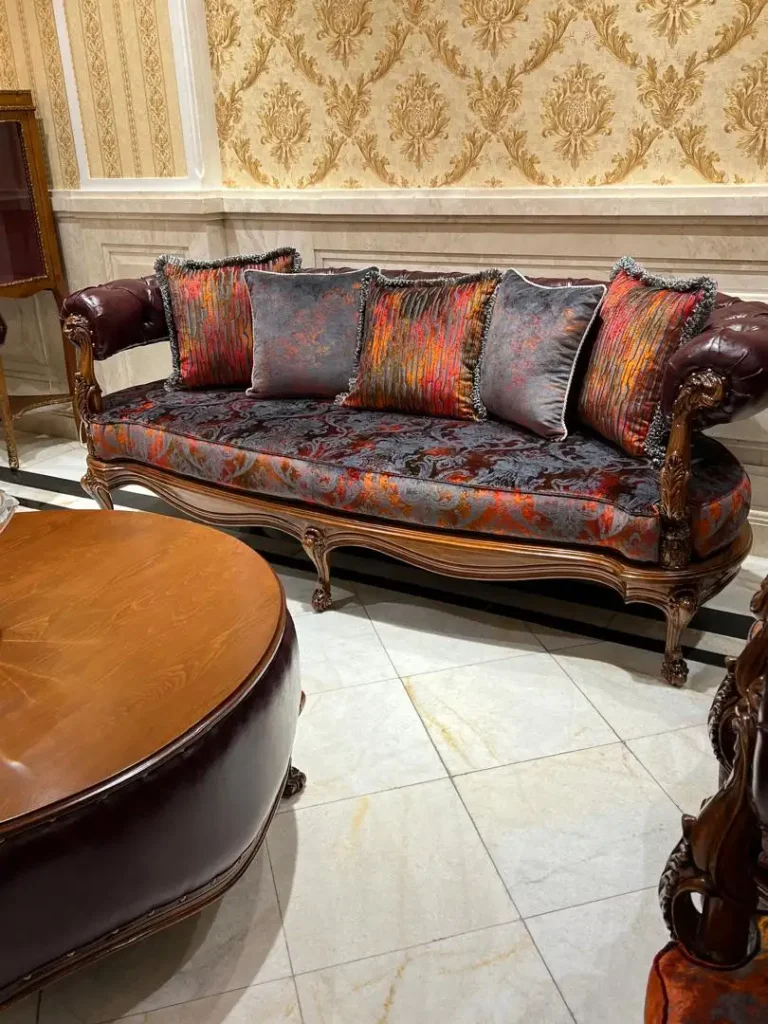 طراحی و ساخت مبل چستر دسته گرد