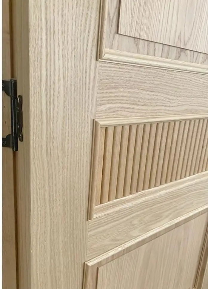 طراحی و ساخت درب تمام چوب بلوط