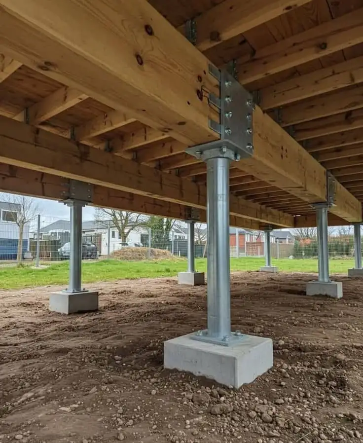 فونداسیون برای کلبههای چوبی