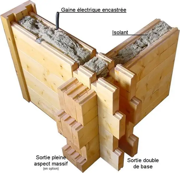 اجرای دیوارهای دوجداره با سیستم لاگ