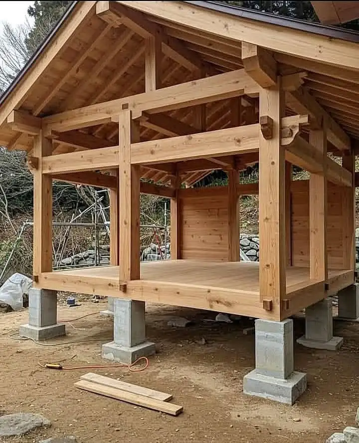 طراحی و ساخت کلبه چوبی