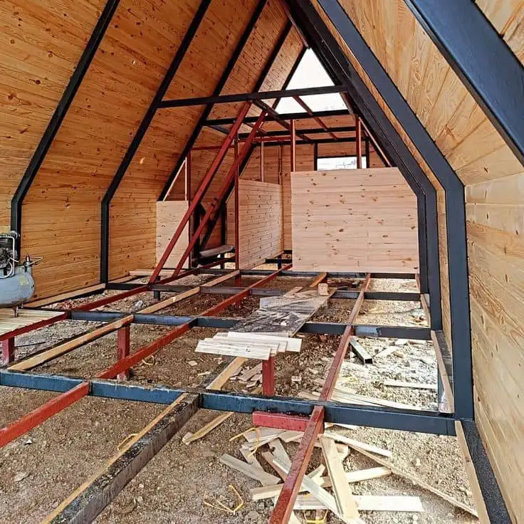 طراحی و ساخت کلبه چوبی