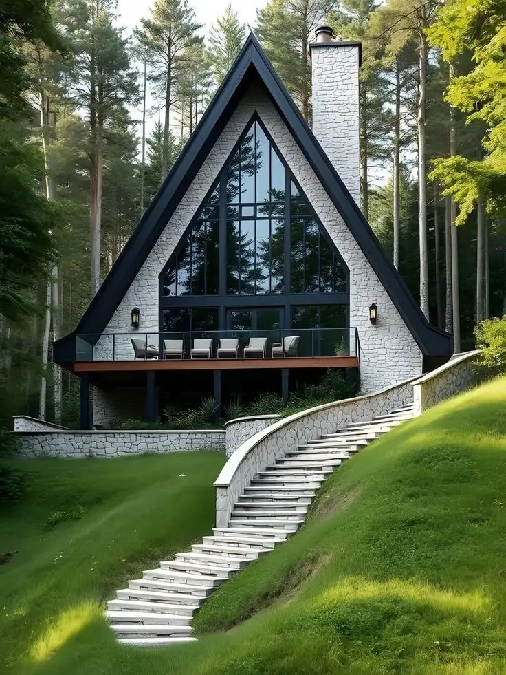 ساخت کلبه چوبی ویلایی با استانداردهای روز دنیا توسط گروه مهندسی فن و هنر