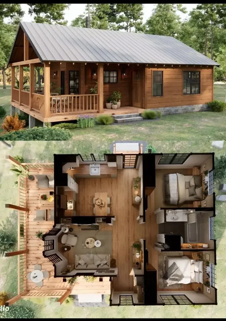 طراحی حرفهای و برآورد دقیق قیمت کلبه چوبی توسط گروه فن و هنر