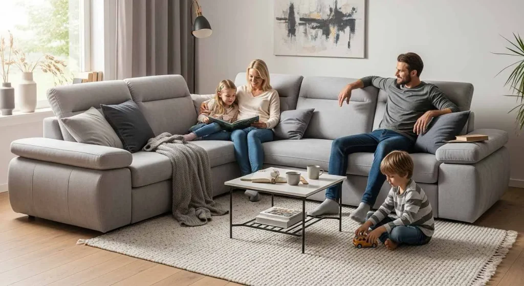 مبل راحتی مدرن با جزئیات چوبی، سفارشی سازی صنایع چوب فن و هنر، کارگاه کمرد