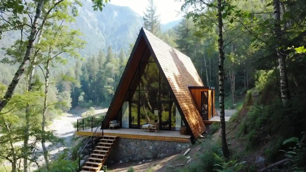 سازنده کلبه چوبی چمستان با طراحی سفارشی و اجرای انواع کلبه تمام‌چوب و چوب و فلز