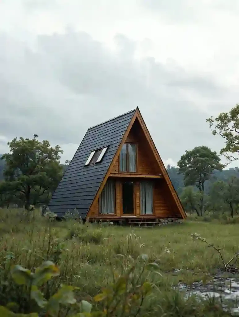 کلبه چوبی شمشک با طراحی سفارشی و ساخت استاندارد توسط سازنده کلبه چوبی