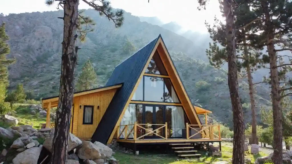 ساخت کلبه چوبی رودبارقصران با طراحی سفارشی و متریال استاندارد