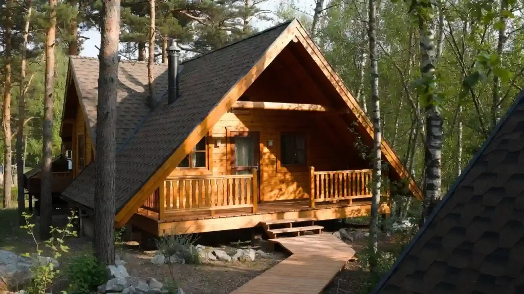 ساخت کلبه چوبی در فیروزکوه با سازه مقاوم