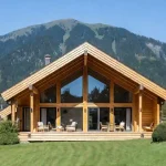 کلبه چوبی لواسانات با طراحی سفارشی، ساخت مقاوم با چوب استاندارد و جزئیات دقیق