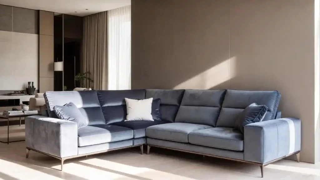 مبل راحتی ال با طراحی مدرن یا کلاسیک، پارچهای، با متریال استاندارد و کیفیت بالا