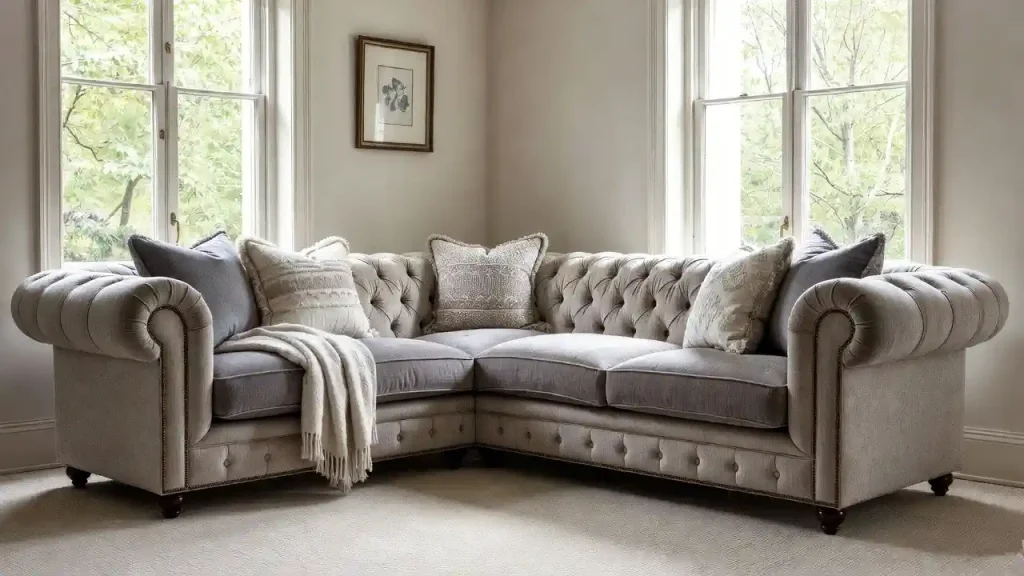 مبل راحتی ال با طراحی مدرن یا کلاسیک، پارچه‌ای، با متریال استاندارد و کیفیت بالا