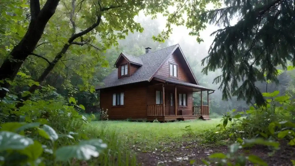 ساخت کلبه چوبی در ساری با طراحی سفارشی و اجرای دقیق جزئیات سازه چوبی