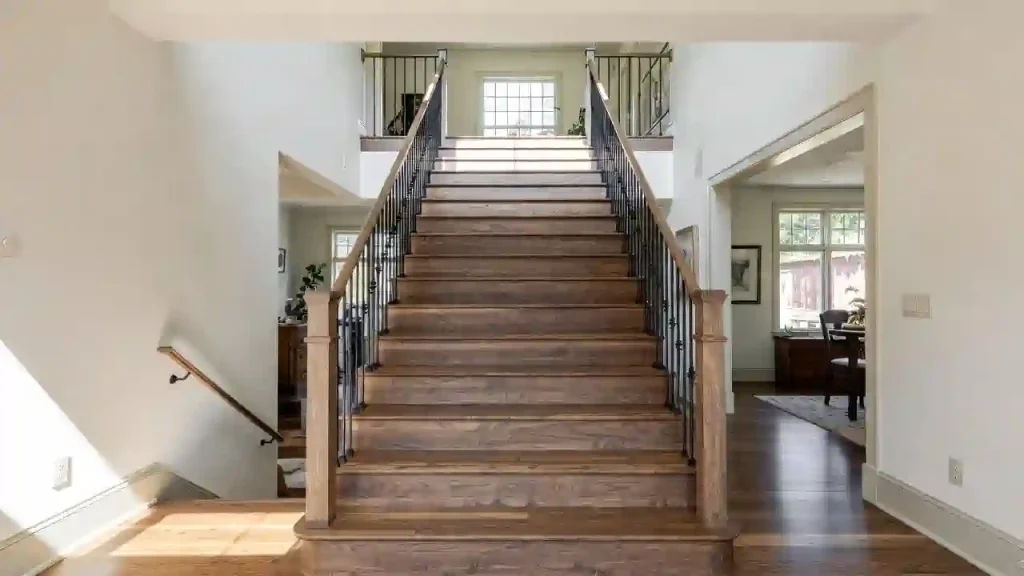 سازنده کف پله چوبی با طراحی مدرن و اجرای سفارشی، تولید کف‌پله مقاوم از چوب باکیفیت و سازگار با دکوراسیون داخلی