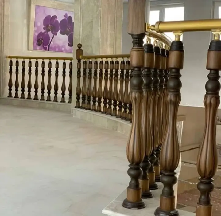 نمونه کار نرده پله PVC پلیمری صادراتی