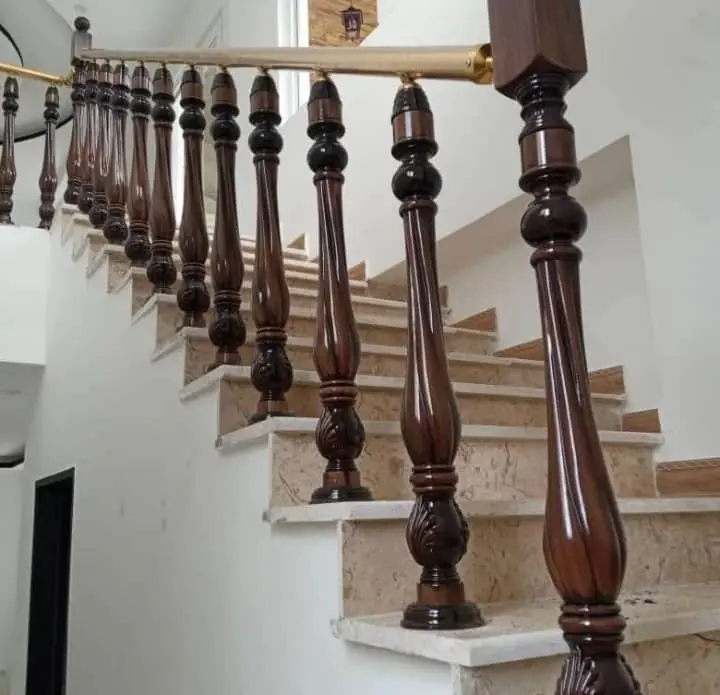 نمونه کار نرده پله PVC پلیمری صادراتی