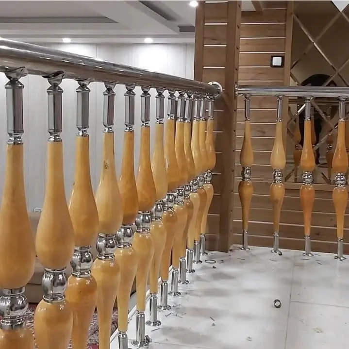 نمونه کار نرده پله PVC پلیمری صادراتی