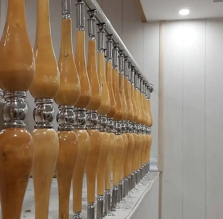 نمونه کار نرده پله PVC پلیمری صادراتی