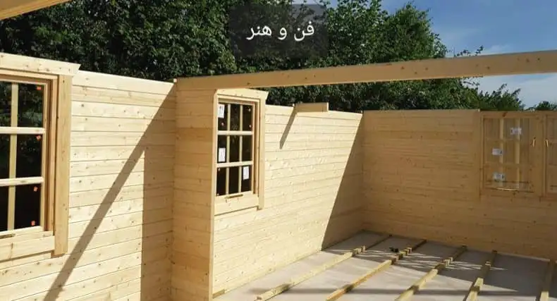 کلبه چوبی ویلایی