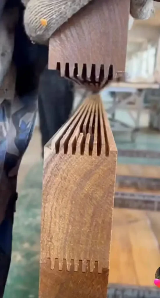 ساخت کف پله چوبی ۵ سانت فینگر