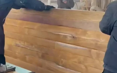 ساخت کف پله چوبی ۵ سانت فینگر جوینت (Finger Joint) + ضمانت ۱۰ ساله فن و هنر