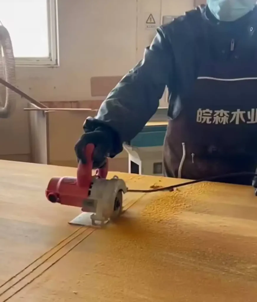 ساخت کف پله چوبی ۵ سانت فینگر