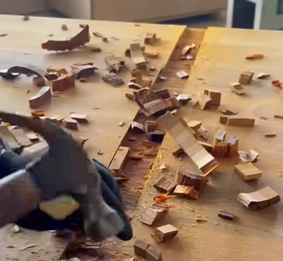 ساخت کف پله چوبی ۵ سانت فینگر