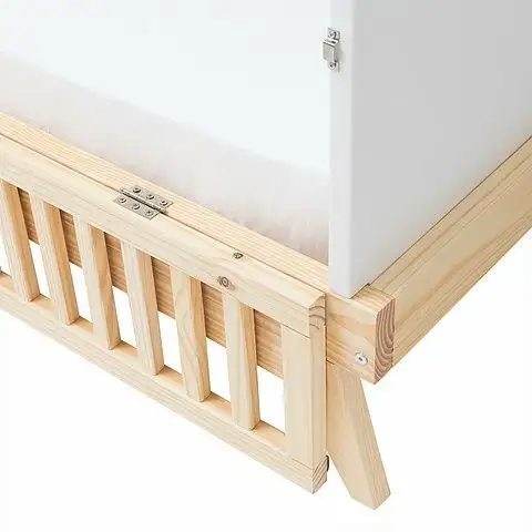 خرید و ساخت تخت کودک حفاظ‌دار چوبی