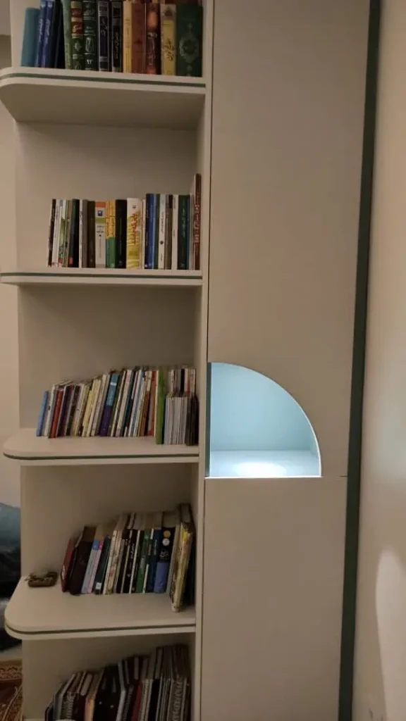 نمونه کار کابینت ،درب ریلی، درب چوبی روکش بلوط