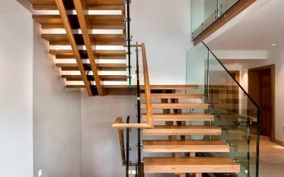 «اقتدار فولاد در رکاب هنر چوب؛ پله دکوراتیو دوقلو (Double Stringer) مدل ۲۰۲۶»