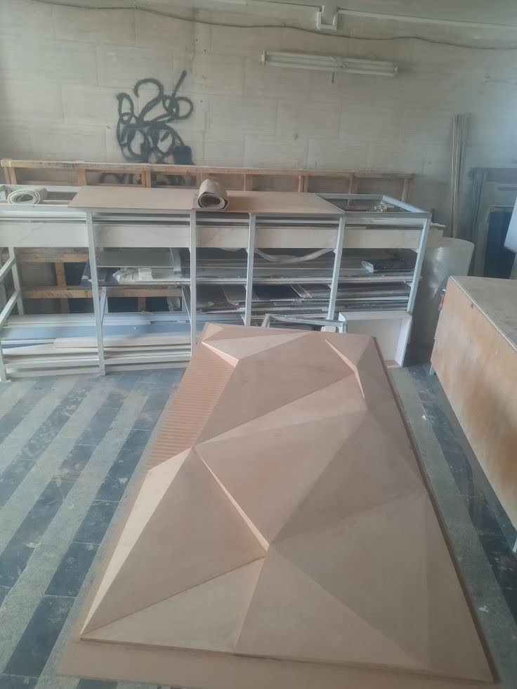 قطعه چوبی ساخته شده با دستگاه CNC