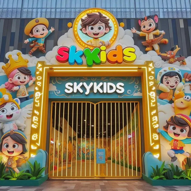 طراحی و ساخت احجام سه بعدی در دیزاین نمای مهد کودک و دبستان