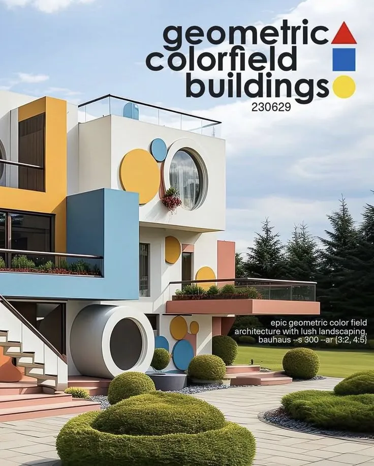 طراحی و ساخت احجام سه بعدی در دیزاین نمای مهد کودک و دبستان